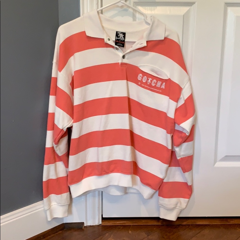 Vintage Rugby pattern Style Sweatshirt / Sweater